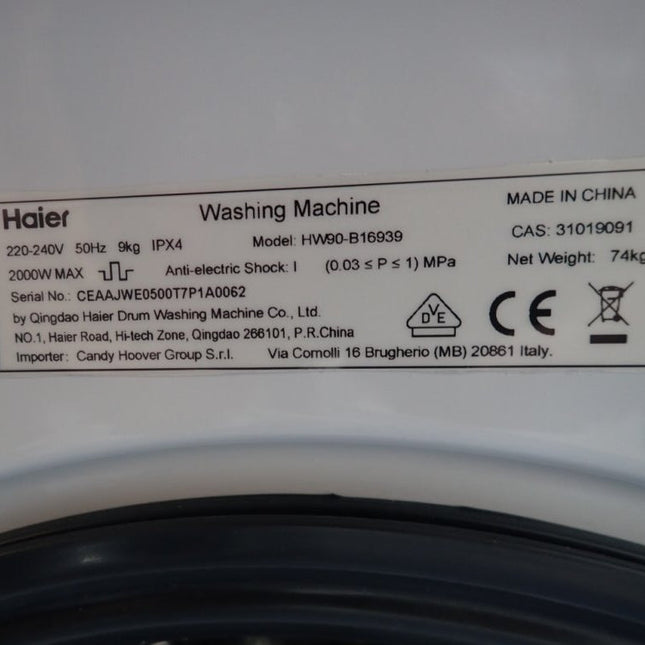 Haier wasmachine HW90-B16939