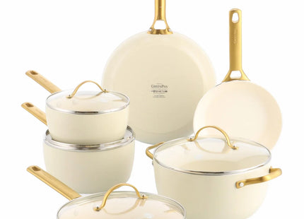 Pannenset 10-delig 'Padova Cream White'