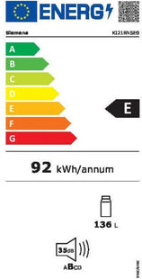 Siemens inbouwkoelkast KI21RNSE0 - iQ100