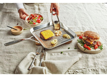 Grillpan Ø28cm + gratis tang 'Specialties 5'