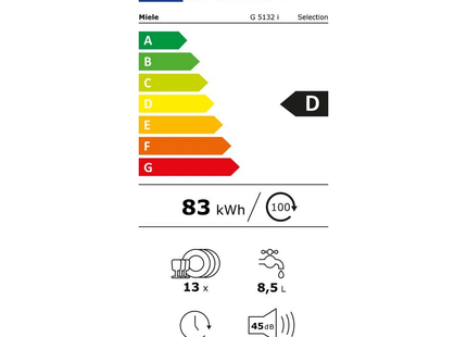 Miele inbouwvaatwasser G 5132 i BRWS