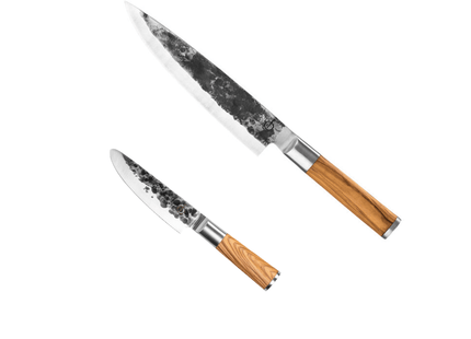 Koksmes 20cm Olive & Kinderkoksmes 12cm Olive