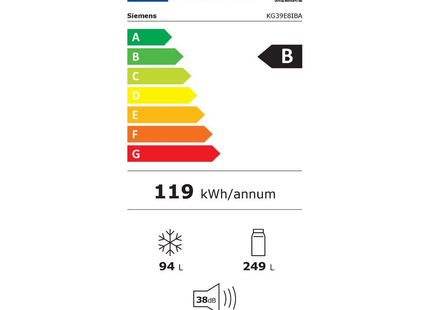 Siemens koelkast KG39E8IBA - iQ500