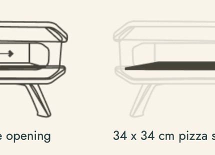 Pizza Oven Zwart - Elektrisch - pizza's tot ø34 cm