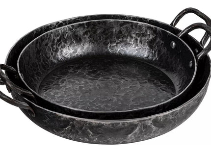 Koekenpan Carbon steel met 2 Handvatten