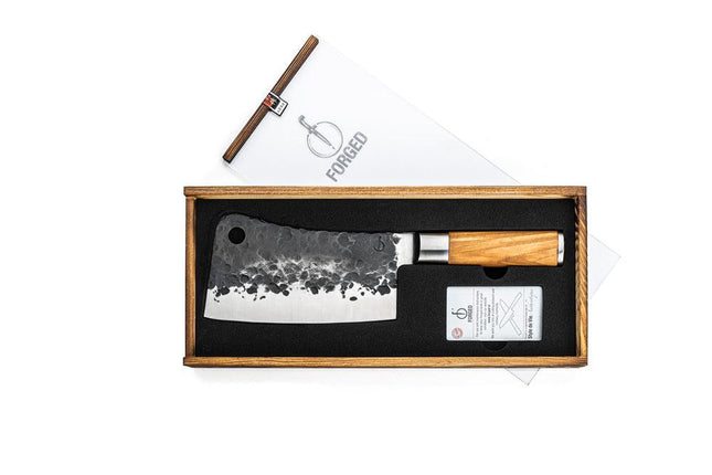 Cleaver 25,5cm Olive + Gratis hoes