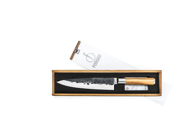 Koksmes 20cm Olive + Gratis hoes