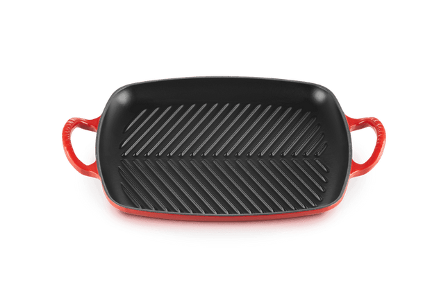 Grillplaat rechthoek 'Kersenrood'