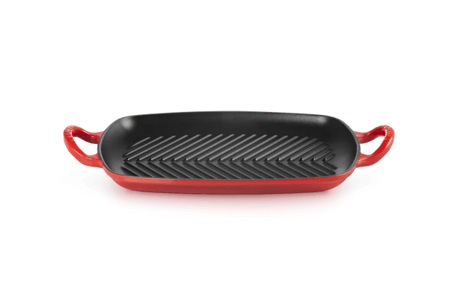 Grillplaat rechthoek 'Kersenrood'