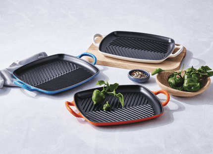 Grillplaat rechthoek 'Kersenrood'