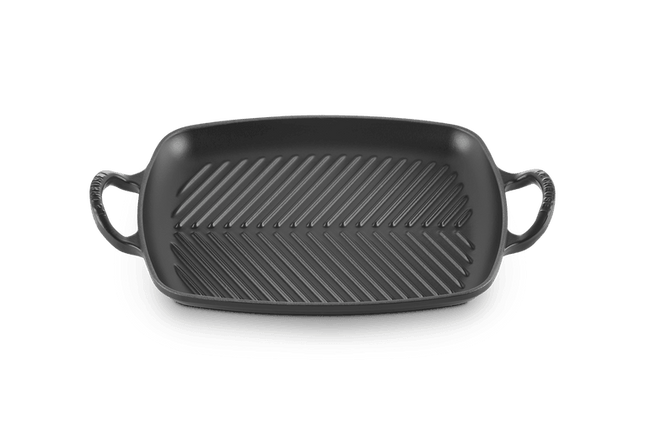 Grillplaat rechthoek 'Mat zwart'