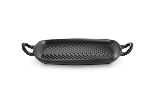 Grillplaat rechthoek 'Mat zwart'