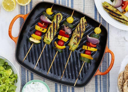 Grillplaat rechthoek 'Oranjerood'