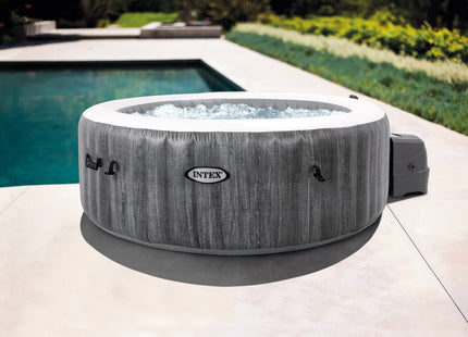 Intex PureSpa Greywood Deluxe opblaasbare spa, 4 persoons