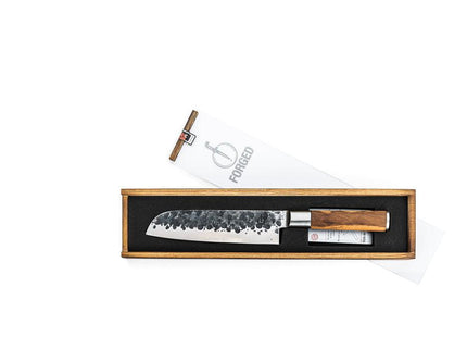 Santokumes 18cm 'Olive' + Gratis hoes