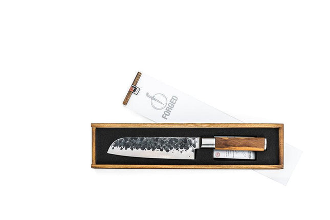 Santokumes 18cm 'Olive' + Gratis hoes
