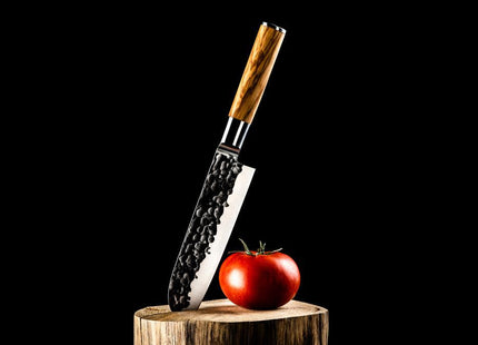 Santokumes 18cm 'Olive' + Gratis hoes