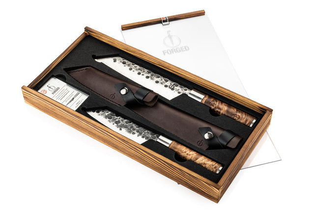 Bunka Messenset VG10 met lederen hoezen