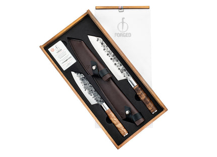 Bunka Messenset VG10 met lederen hoezen