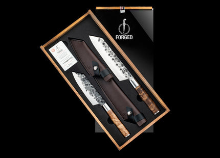 Bunka Messenset VG10 met lederen hoezen
