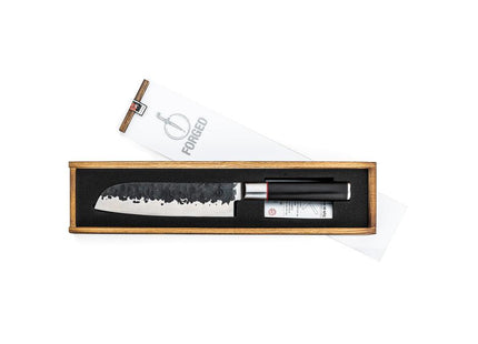 Santokumes 18cm 'Sebra' + Gratis hoes
