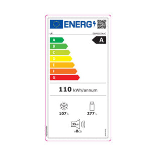 LG koelkast GBP62PZNAC RVS - 384L