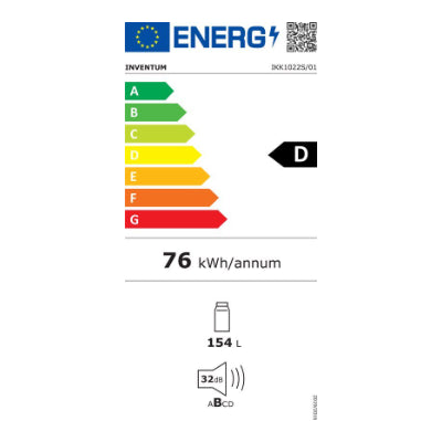 Inventum inbouw koelkast IKK1022S - Wit