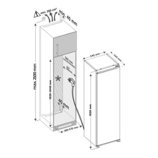 Inventum inbouw koelkast IKK1022S - Wit