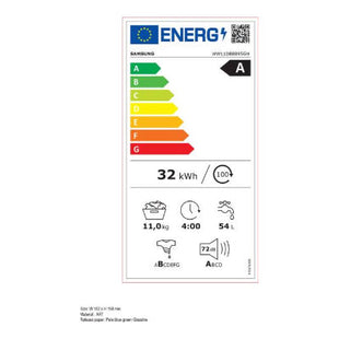 Samsung wasmachine WW11DB8B95GHU3 - 8000 serie