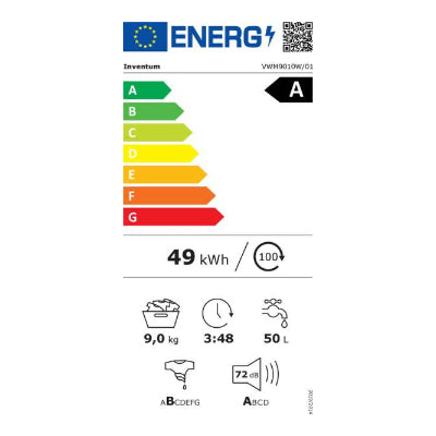 Inventum wasmachine VWM9010W - 9kg