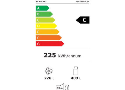 Samsung Amerikaanse koelkast RS68A884CSL