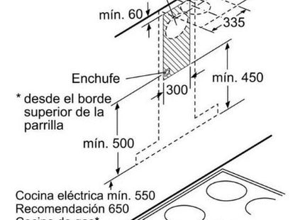 Bosch afzuigkap DWB97CM50 - Serie 6 - Wandschouwkap