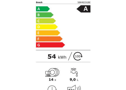 Bosch inbouwvaatwasser SBH4ECX28E - Series 4