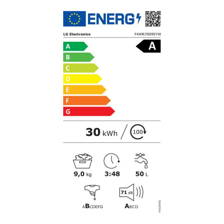 LG F4WR7009SYW wasmachine 9 kg
