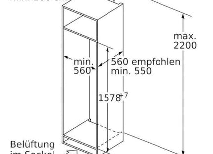 Bosch inbouwkoelkast - KIL72AFE0 - Serie 6