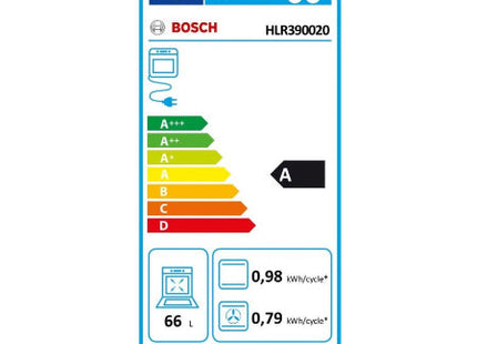 Bosch inductiefornuis HLR390020 - Vrijstaand - wit