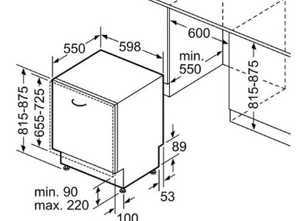 Bosch inbouwvaatwasser SMV6ZCX10E - Home Connect