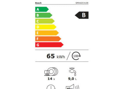 Bosch inbouwvaatwasser SMV6ZCX10E - Home Connect