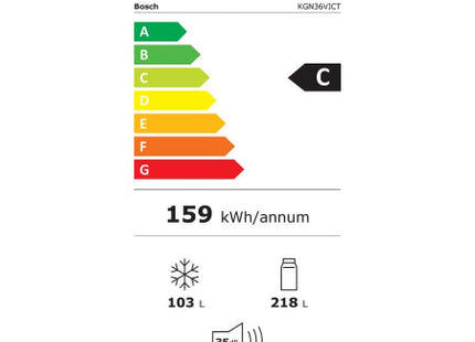 Bosch koelkast KGN36VICT - Serie 4 - RVS