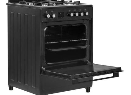 Everglades gasfornuis EVCK6020 - Mat Zwart - 60cm