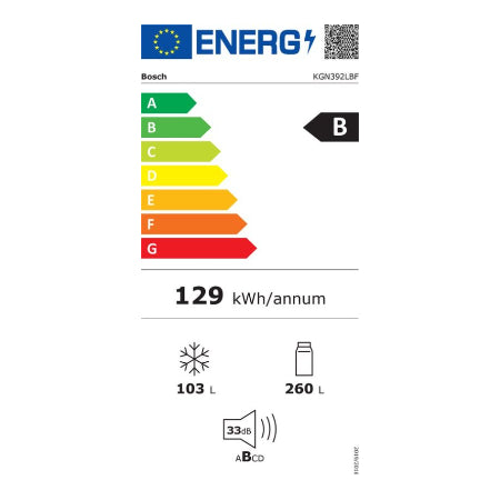Bosch koelkast KGN392LBF - Serie 4 - RVS look