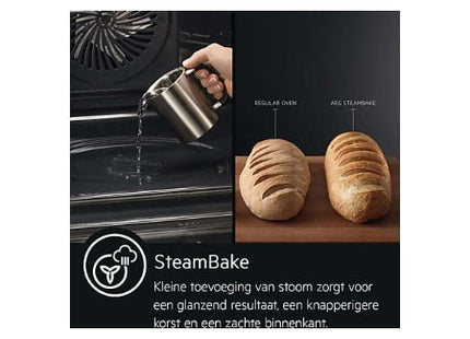 AEG inbouw oven BPB355061M - 6000 serie - SteamBake