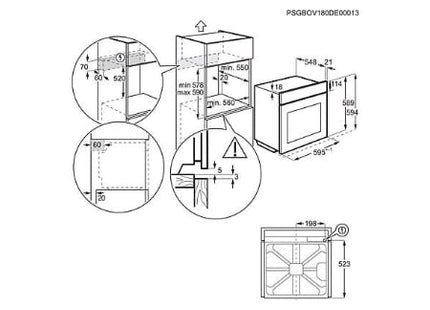 AEG inbouw oven BPB355061M - 6000 serie - SteamBake