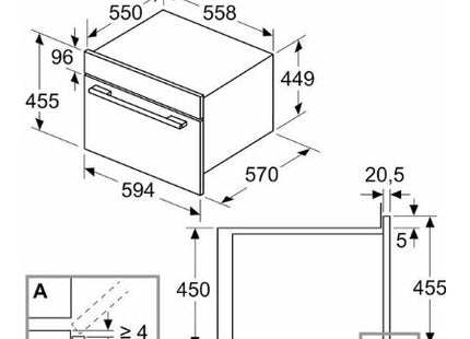 Bosch inbouw magnetron CMA583MB0 - met hete lucht