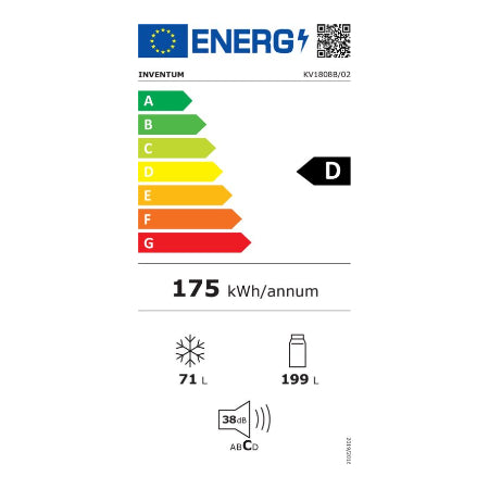 Inventum koelkast KV1808B - Vrijstaand - No Frost