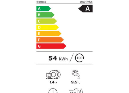 Siemens vaatwasser SN27TI00CE - iQ700 - Vrijstaand