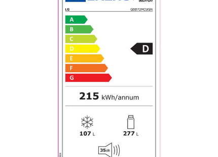 LG koelkast GBB72MCUGN - 384L- DoorCooling - ThinQ