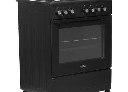 Everglades gasfornuis EVCK6012 - Mat Zwart - 60cm