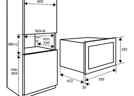 Inventum inbouw combi-magnetron IMC3834GT