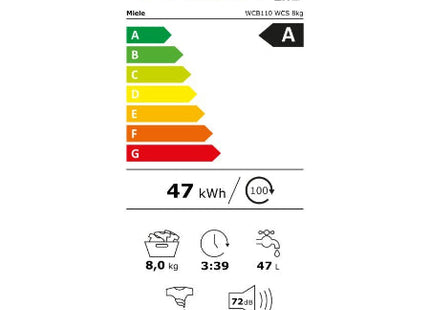 Miele wasmachine WCB 110 WCS - 8 kg